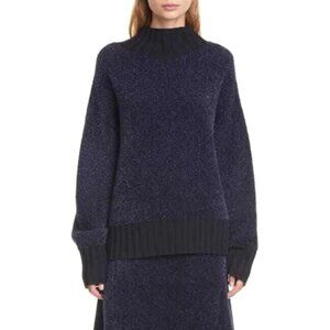 Tory Burch Set-Navy Metallic Pullover Sweater and Matching Skirt